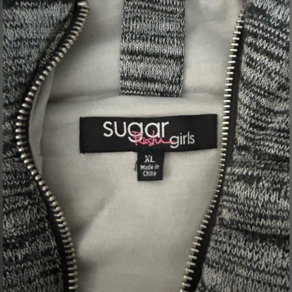Sugar Rush Puffy Full Zip Hooded Vest Size XL Girls - Picture 7 of 11